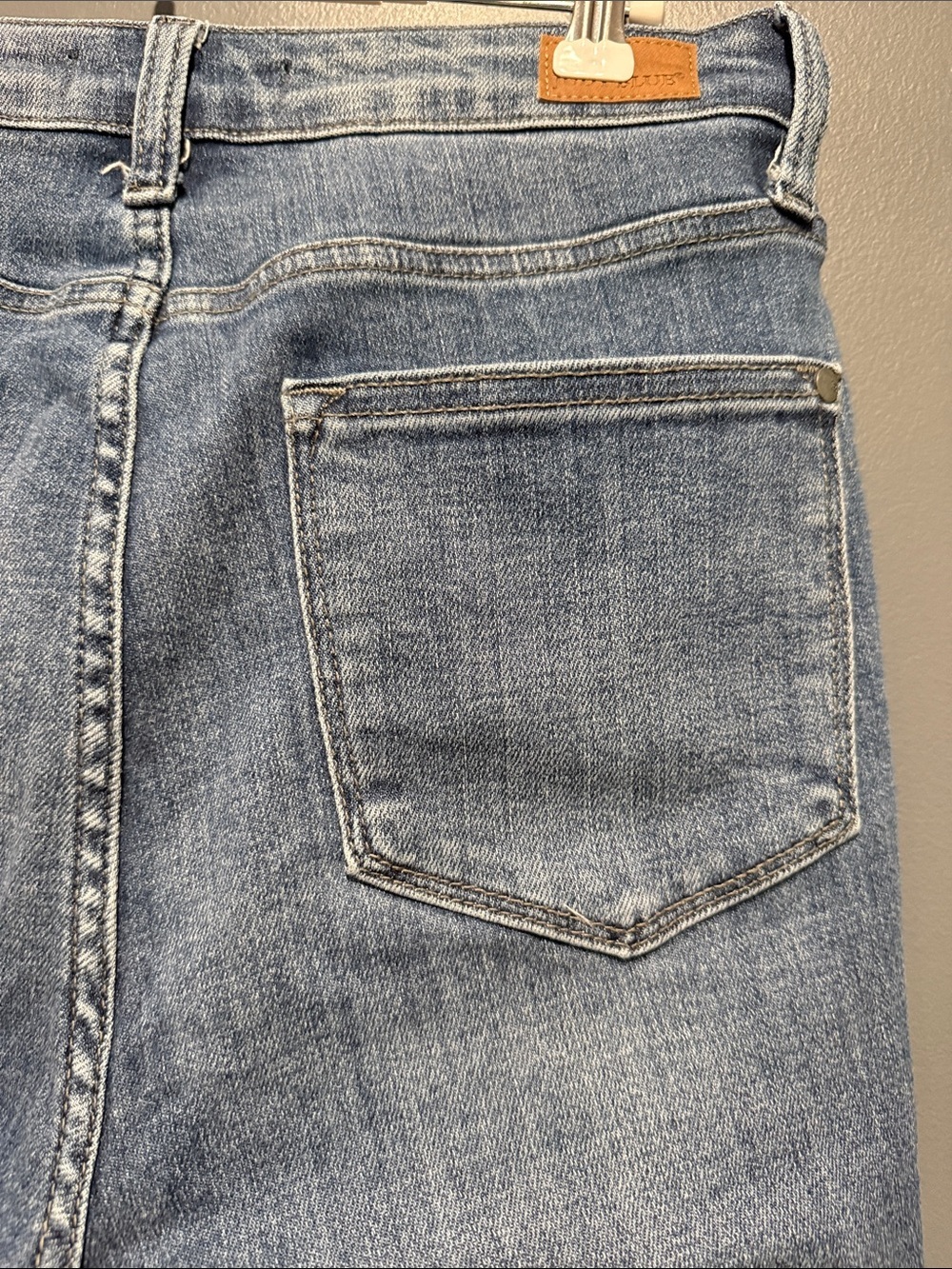 Judy Blue Light Blue Flare Jeans with Front Slit - Picture 8 of 9